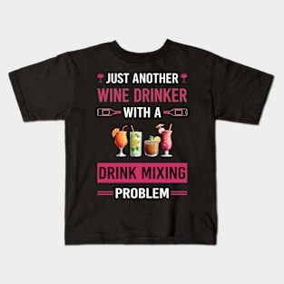 Wine Drinker Drink Mixing Mixologist Mixology Cocktail Bartending Bartender Kids T-Shirt